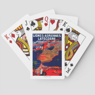 Lignes Aeriennes Latecoereのヴィンテージポスター トランプ