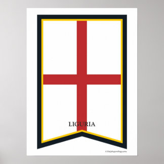 Liguriaイタリア地域のポスター ポスター