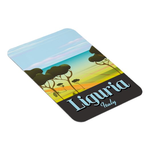 Liguria Italytravelポスター マグネット (右側)