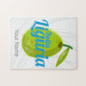 Liguria Retro Olive Italy Vintage Holiday Souvenir ジグソーパズル (横)