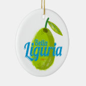 Liguria Retro Olive Italy Vintage Holiday Souvenir セラミックオーナメント (右)