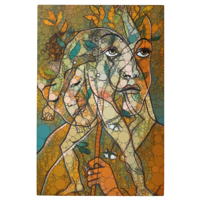 Ligustri、無限ドットby After Francis Picabia メタルプリント (正面)