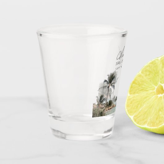 Lihueカウアイ写真結婚式の引き出物応援ショットグラス ショットグラス (左)