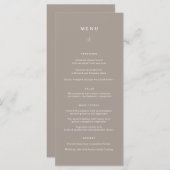 Lihue結婚's Dinner Menu メニュー (正面/裏面)