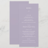 Lihue結婚's Dinner Menu メニュー (正面/裏面)