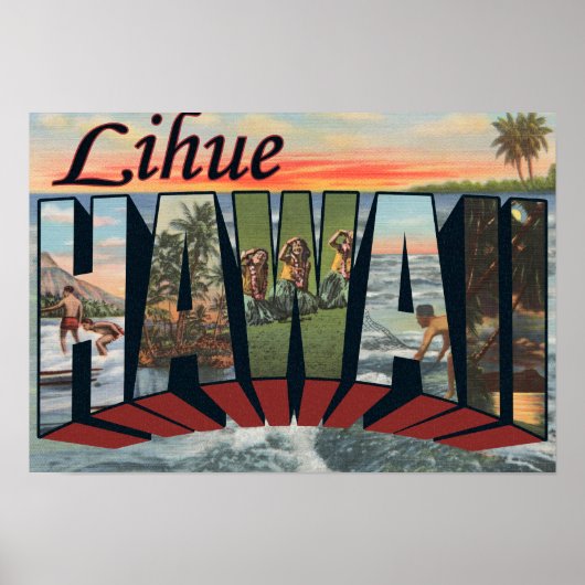 Lihue, HawaiiLarge Letter ScenesLihue, HI ポスター (正面)