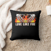 Likeクラシック – スケルトンハンドハート クッション (ブランケット)