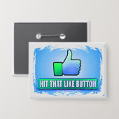 Likeボタンを押す 缶バッジ (正面/裏面)