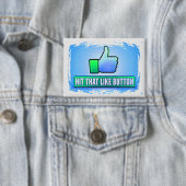 Likeボタンを押す 缶バッジ (インサイチュ)