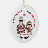 Like パーソナライズされた Father Like Duterオーナメント セラミックオーナメント (右)