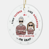 Like パーソナライズされた Father Like Duterオーナメント セラミックオーナメント (左)