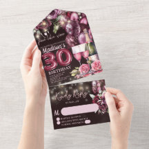 Like 素晴らし Wine Luxury 30th Birthday Rsvp