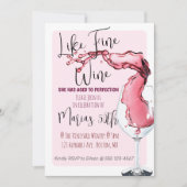 Like 素晴らし Wine milestone誕生日パーティーの招待 招待状 (正面)