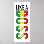 LIKE aボスレゲエカラー ポスター (正面)