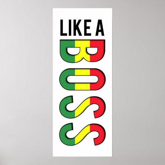 LIKE aボスレゲエカラー ポスター (正面)