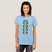 LIKE aボスレゲエカラー Tシャツ (正面フル)