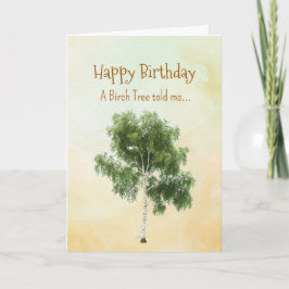 Like a Birch Tree Spirit  Birthday Personalities  カード