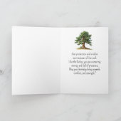 Like a Cedar Tree Spirit Birthday Personalities カード (内部)