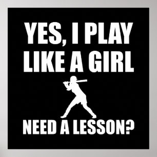 Like A Girl Softball ポスター