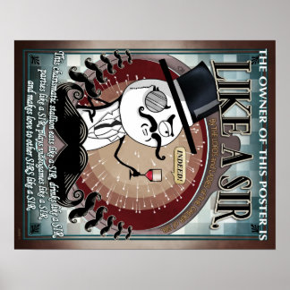 Like A Sir -ミームポスター ポスター