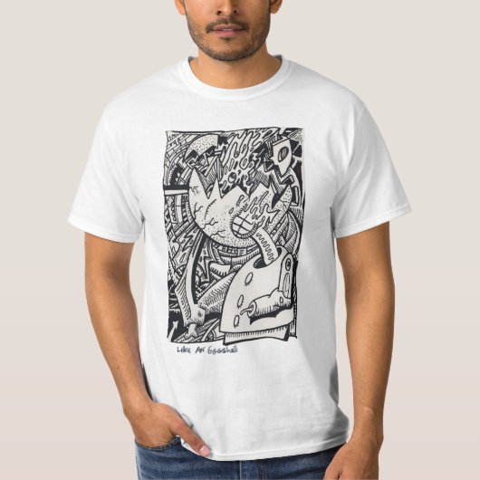 Like an Eggshell(ブライアン・ベンソン) Tシャツ (正面)