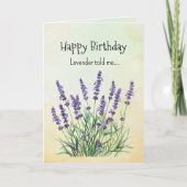 Like an Lavender Your Birthday Personalities  カード (正面)