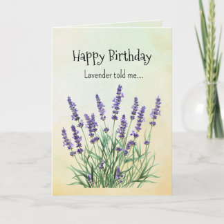 Like an Lavender Your Birthday Personalities カード