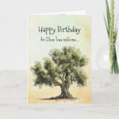 Like an Olive Tree Spirit  Birthday Personalities  カード (正面)