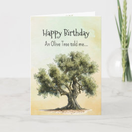 Like an Olive Tree Spirit  Birthday Personalities  カード