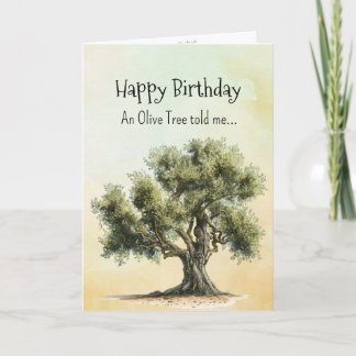 Like an Olive Tree Spirit Birthday Personalities カード