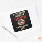 Like An Onion Sticker スクエアシール (封筒)