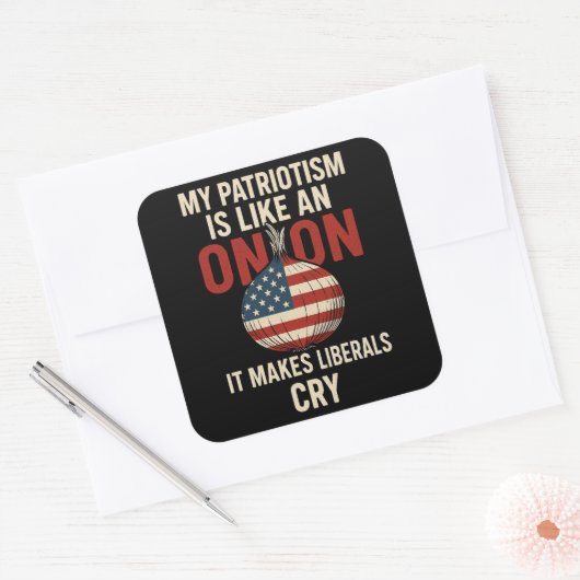 Like An Onion Sticker スクエアシール (封筒)