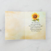 Like an Sunflower Your Birthday Personalities  カード (内部)