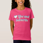 Like And Subscribe Tシャツ (正面)
