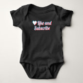 Like And Subscribe Tシャツ (正面)
