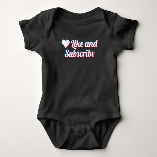 Like And Subscribe Tシャツ (正面)