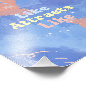 Like attracts Like, Motivational, Positive Quote フォトプリント (角)