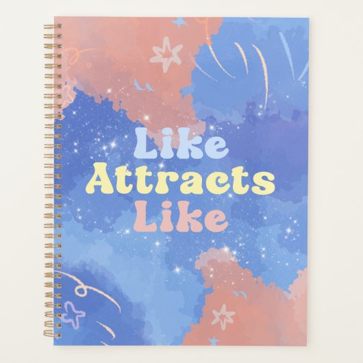 Like attracts Like, Motivational, Positive Quote プランナー手帳 (正面)