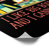 Like Big Books And I Cannot Lie Funny Bookworm Hum ポスター (角)