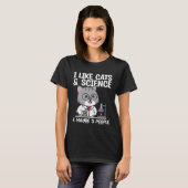 Like Cat And Science Pet Animals Cat Owner Graph Tシャツ (正面フル)