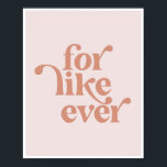Like Everヴィンテージレトロピンクフォント ポスター<br><div class="desc">Like Everヴィンテージレトロピンクフォント</div>