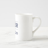 Like Father Like Daughter Text Design ボーンチャイナマグカップ (右)