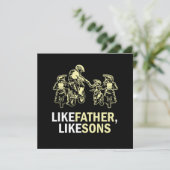 Like Father Like Sons Motocrossダートバイクギフト 招待状 (スタンド正面)