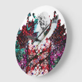 Like Flowering Flowers ラージ壁時計 (傾斜)