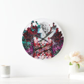 Like Flowering Flowers ラージ壁時計 (ホーム)