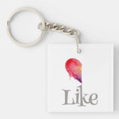 Like - half heart キーホルダー (正面)