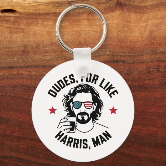 Like Harris Man White Dudes For Harris キーホルダー (正面)