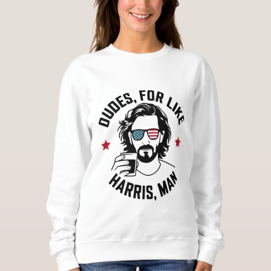 Like Harris Man White Dudes For Harris スウェットシャツ (正面)