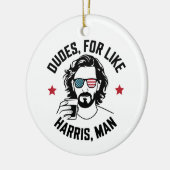 Like Harris Man White Dudes For Harris セラミックオーナメント (左)