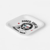 Like Harris Man White Dudes For Harris ペーパープレート (傾斜あり)